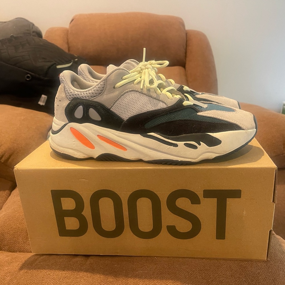 Adidas Gray and Black Yeezy Boost 700 Sneakers